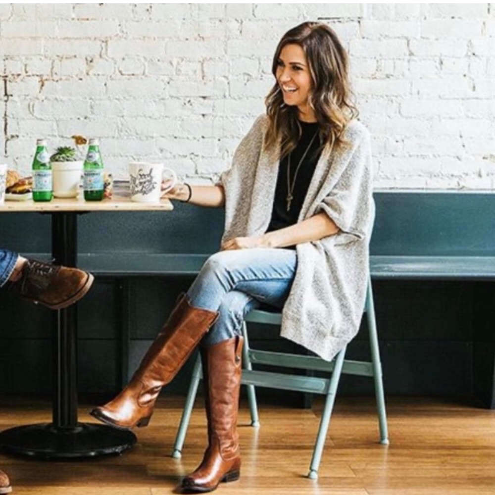 FRYE "Melissa Button" Leather Riding Boots